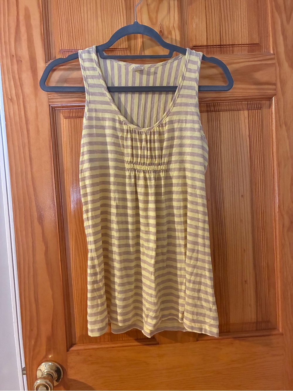 Little Yellow Button Tunic Top - Yellow Women's Sleeveless Top